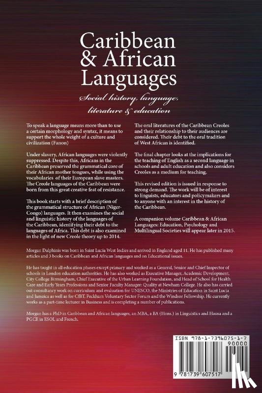 Dalphinis, Morgan - Caribbean and African Languages social history, language, literature and education
