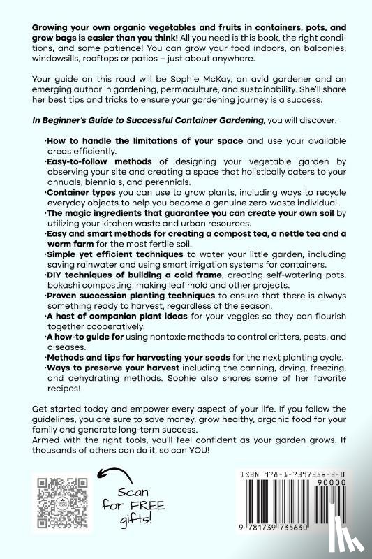 McKay, Sophie - Beginner's Guide to Successful Container Gardening