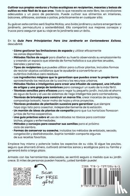 Mckay, Sophie - Guía Para Principiantes Para Una Jardinería en Contenedores Exitosa
