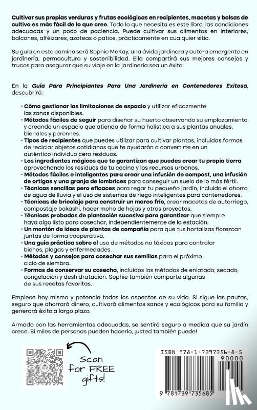 Mckay, Sophie - Guía Para Principiantes Para Una Jardinería en Contenedores Exitosa