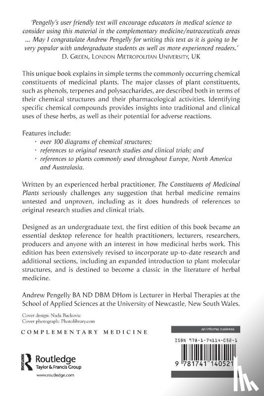 Pengelly, Andrew - The Constituents of Medicinal Plants