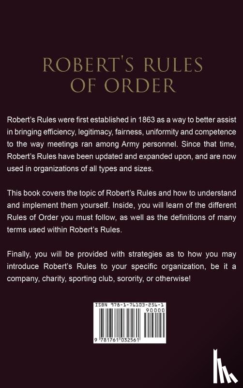 Briggs, Robert - Robert's Rules of Order