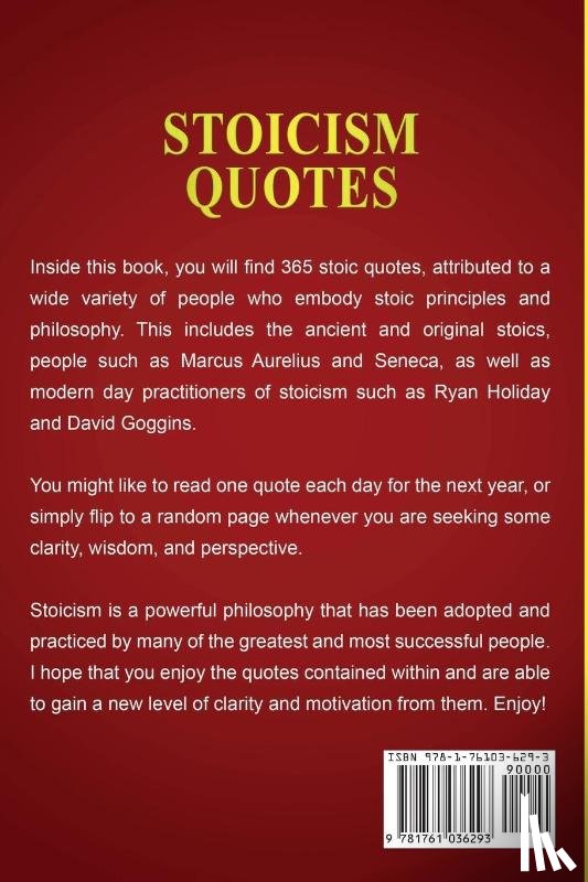 Finch, Tony - Stoicism Quotes