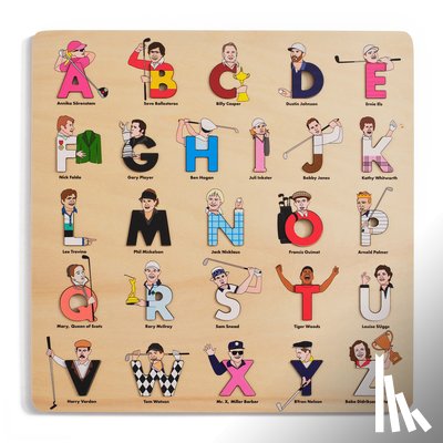 Feiner, Beck - Golf Legends Wooden Alphabet Puzzle