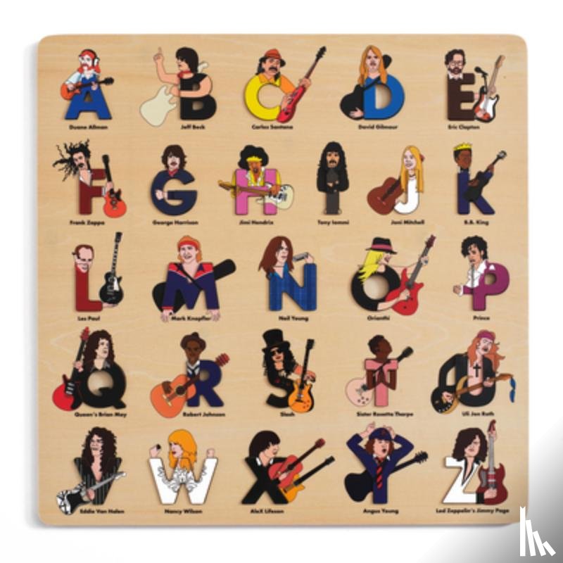 Feiner, Beck - Guitar Legends Wooden Alphabet Puzzle