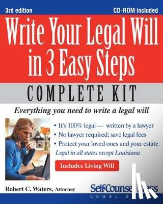 Waters, Robert C. - Write Your Legal Will in 3 Easy Steps