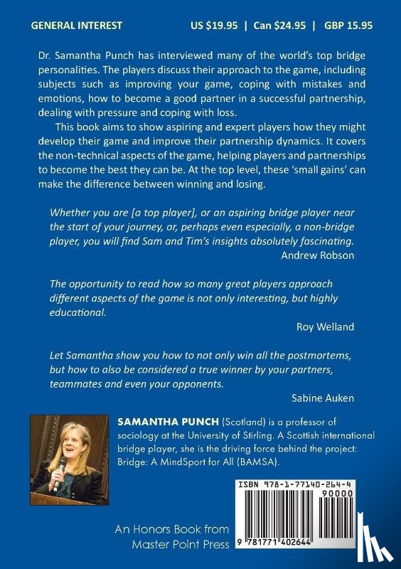 Punch, Samantha - Punch, S: Art of Becoming a Top Bridge Player