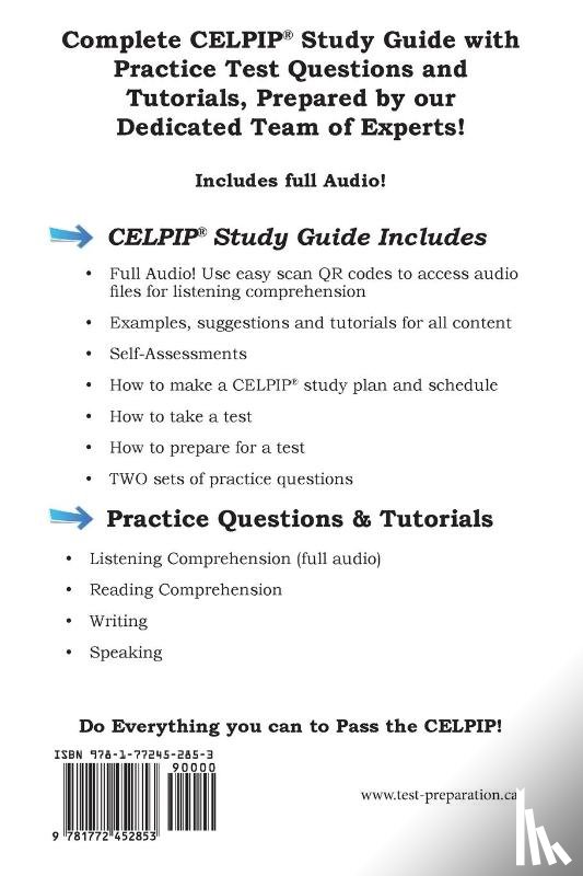 Complete Test Preparation Inc - CELPIP Study Guide