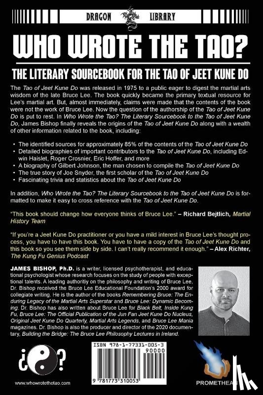 Bishop, James - Who Wrote the Tao? The Literary Sourcebook for the Tao of Jeet Kune Do