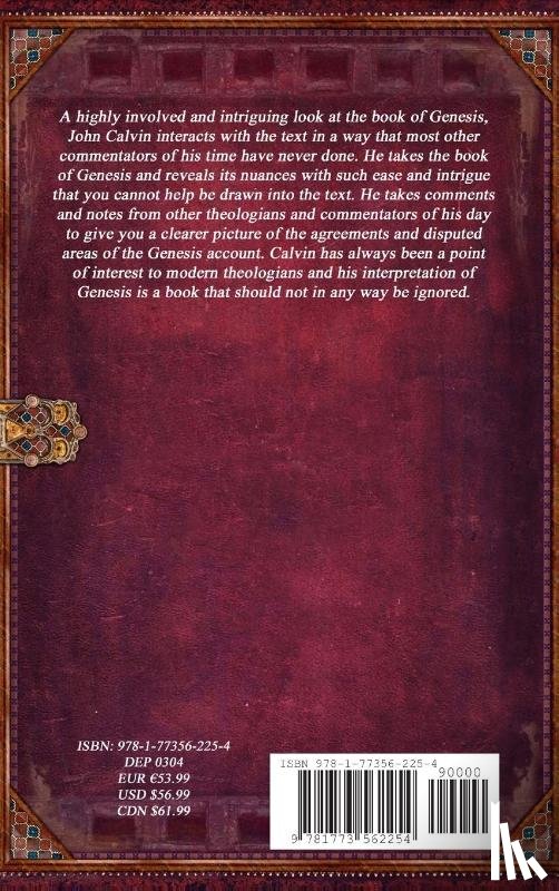 Calvin, John - Commentaries of the First Book of Moses called Genesis