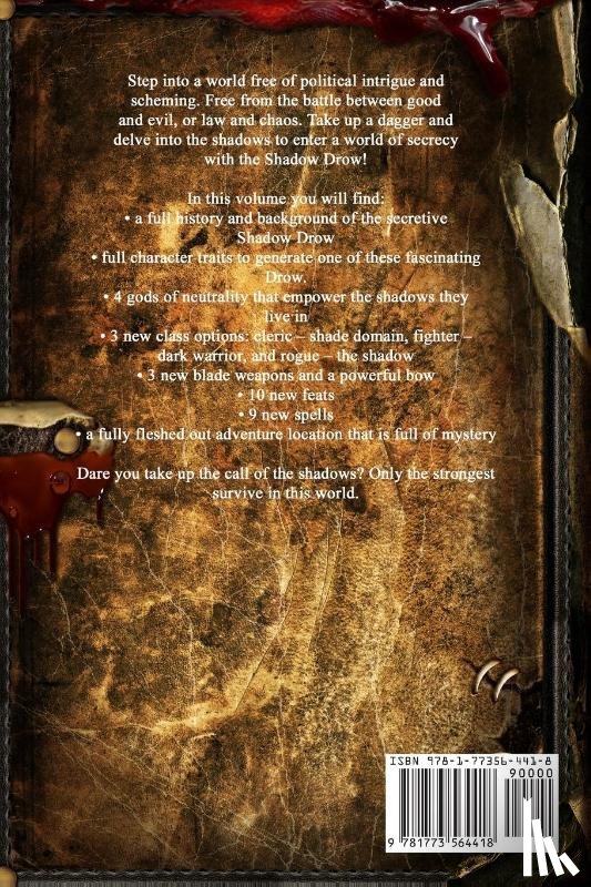 Uyl, Anthony - Shadow Drow A Roleplaying Game Supplement
