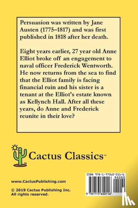 Austen, Jane, Cactus, Marc - Persuasion (Cactus Classics Large Print)