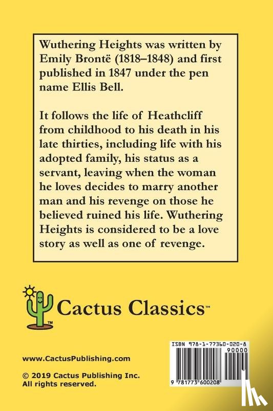Bronte, Emily, Cactus, Marc - Wuthering Heights (Cactus Classics Large Print)