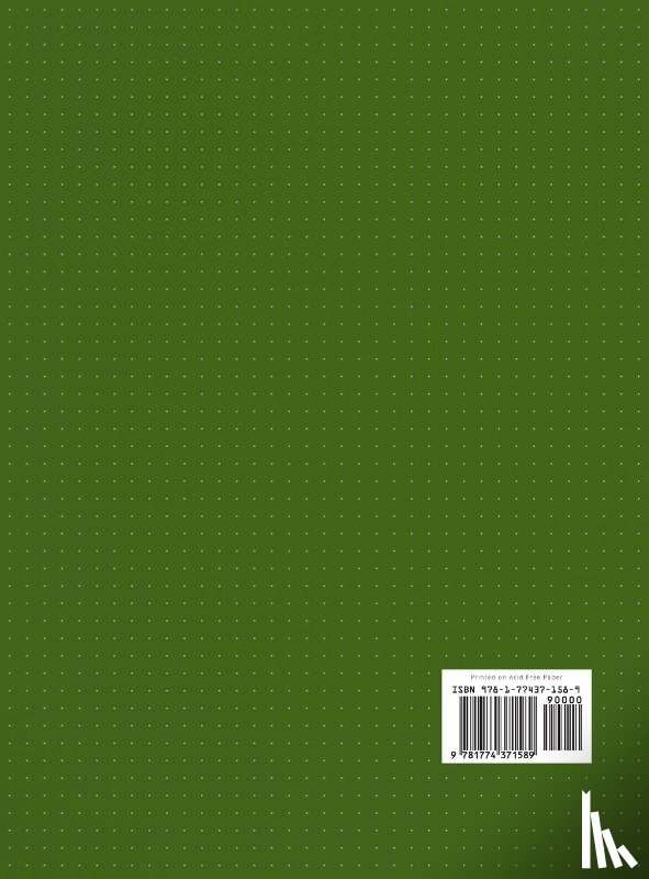 Blank Classic - Large 8.5 x 11 Dotted Bullet Journal (Moss Green #14) Hardcover - 245 Numbered Pages