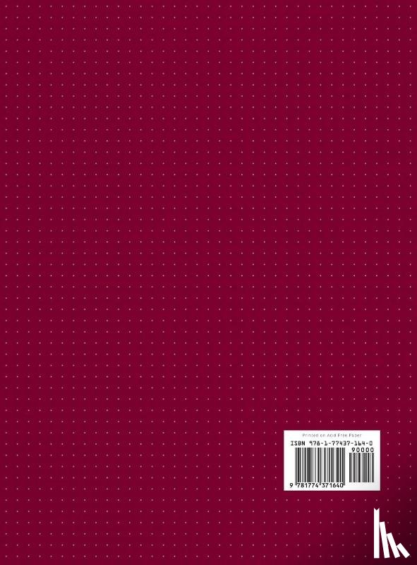 Blank Classic - Large 8.5 x 11 Dotted Bullet Journal (Red Wine #20) Hardcover - 245 Numbered Pages