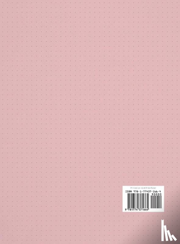Blank Classic - Large 8.5 x 11 Dotted Bullet Journal (Light Pink #18) Hardcover - 245 Numbered Pages