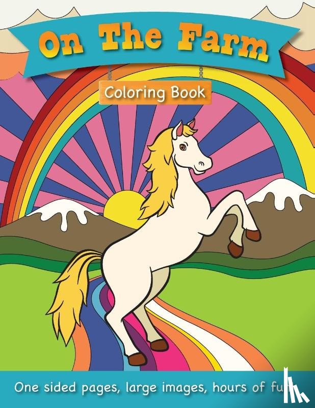 Books, Engage - On The Farm Coloring Book for Kids Ages 3-6!