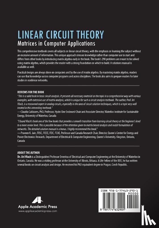 Vlach, Jiri - Linear Circuit Theory