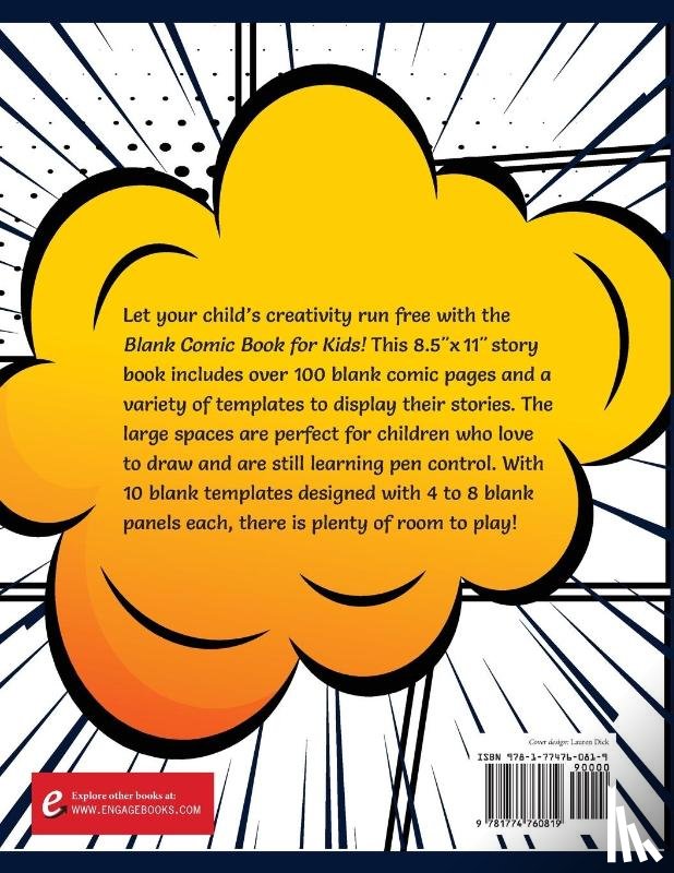 Blank Classic - Blank Comic Book for Kids (Ages 4-8, 8-12)