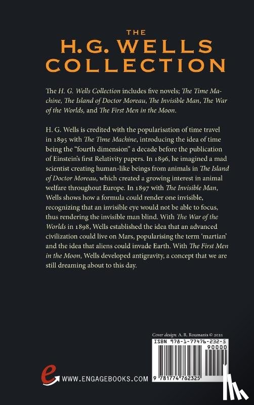 Wells, H G - The H. G. Wells Collection (5 Books in 1) The Time Machine, The Island of Doctor Moreau, The Invisible Man, The War of the Worlds, The First Men in the Moon (Deluxe Library Binding)