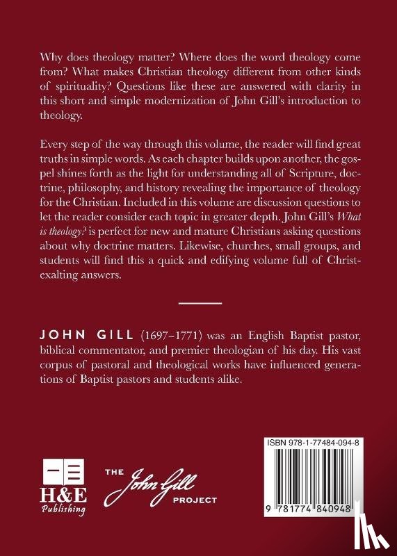 Gill, John - What is theology?