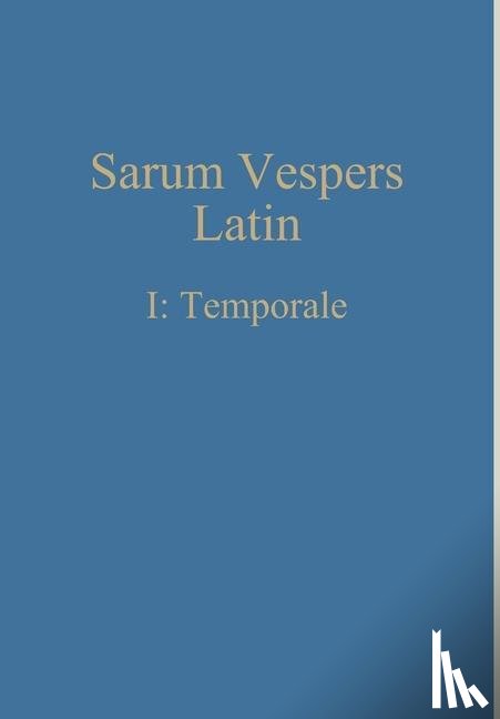 Renwick, William - Sarum Vespers Latin I