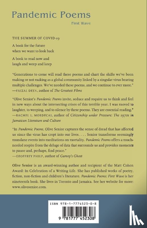 Senior, Olive - Pandemic Poems