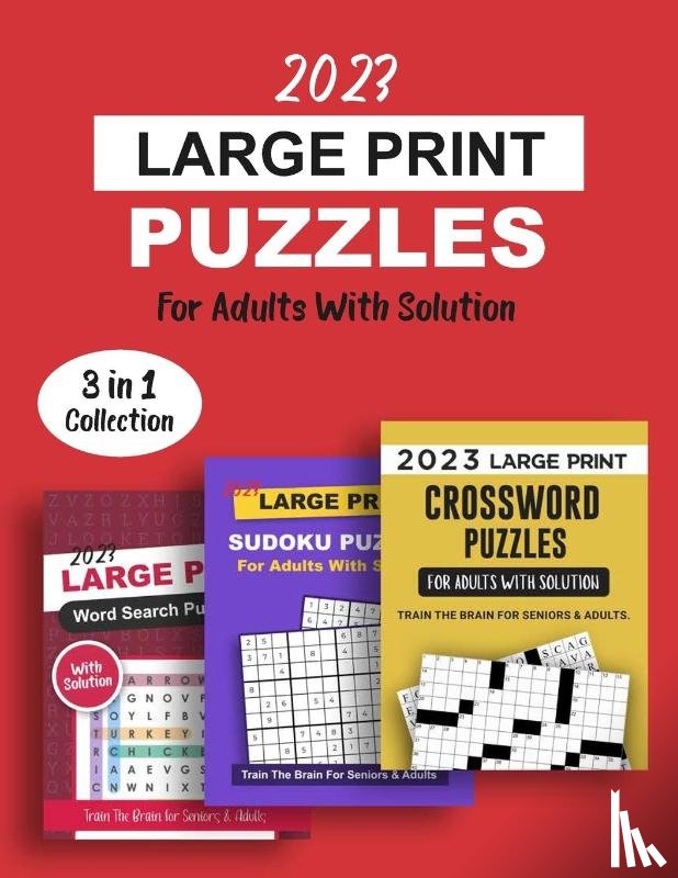 Publishing, Hunter - 2023 Large Print Puzzles For Adults With Solution