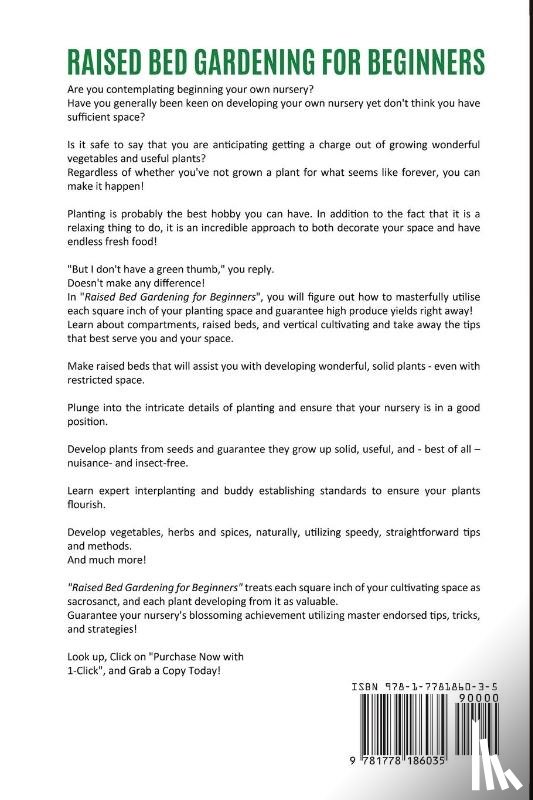 Smithe, Carole - RAISED BED GARDENING FOR BEGINNERS