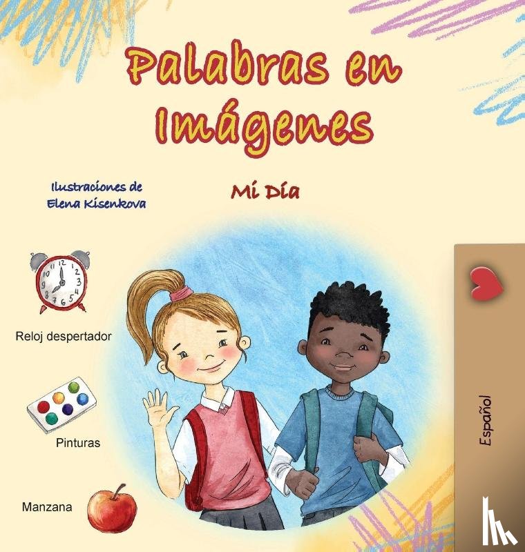 Books, Kidkiddos - Words in Pictures - My Day (Spanish Children's Book)