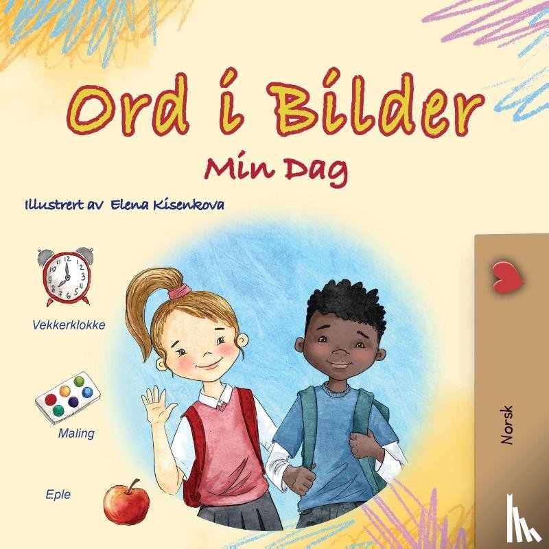 Books, Kidkiddos - Words in Pictures - My Day (Norwegian Children's Book)
