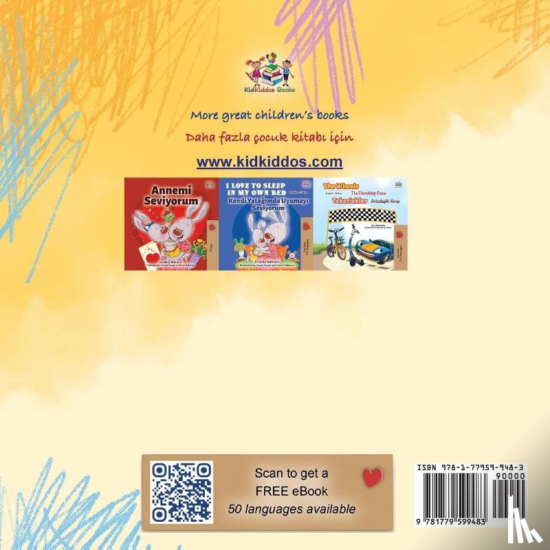 Books, Kidkiddos - Words in Pictures - My Day (English Turkish Bilingual Children's Book)