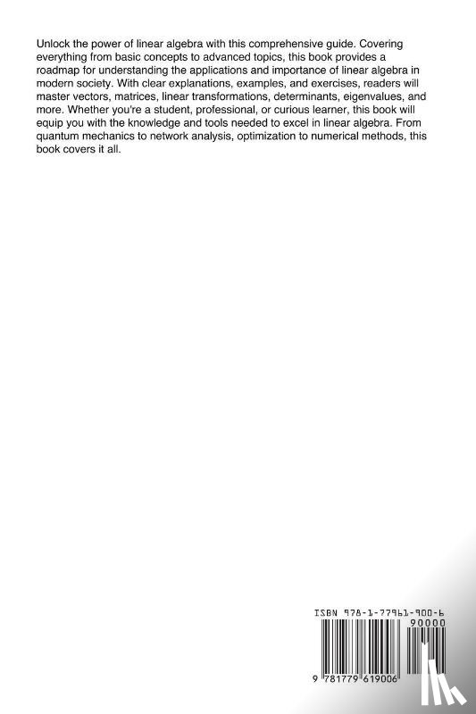 Upton, Adam - Linear Algebra and Matrix Theory