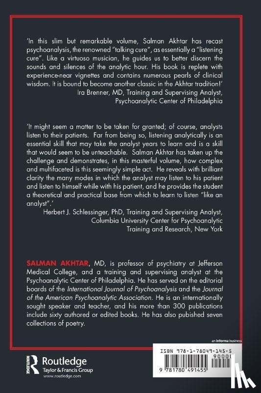 Akhtar, Salman - Psychoanalytic Listening
