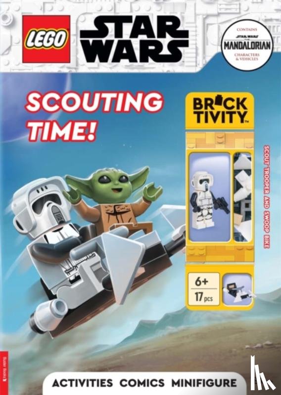 LEGO®, Buster Books - LEGO® Star Wars™: Scouting Time Activity Book (with Scout Trooper minifigure and swoop bike)