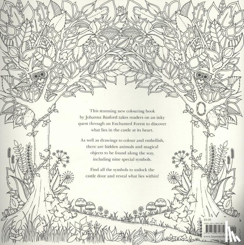 Basford, Johanna - Enchanted Forest: An Inky Quest and Colouring Book