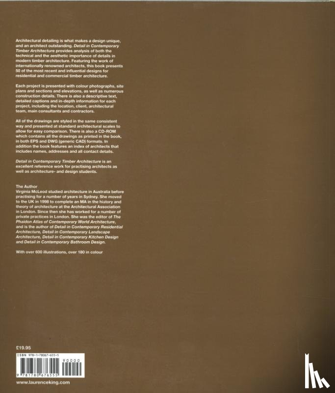 McLeod, Virginia - Detail in Contemporary Timber Architecture (paperback)