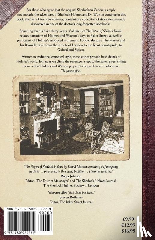 Marcum, David - The Papers of Sherlock Holmes: Vol. I