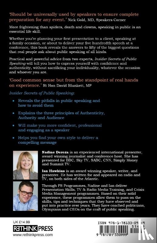 Dereza, Nadine, Hawkins, Ian - Insider Secrets of Public Speaking