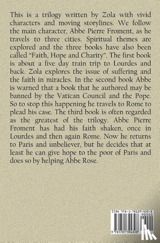 Zola, Emile - The Three Cities Trilogy - Lourdes, Rome, Paris