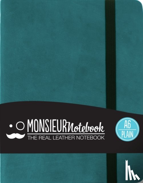 Monsieur - Monsieur Notebook - Real Leather A6 Turquoise Plain