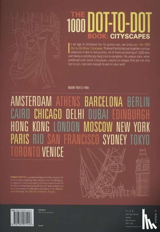 Pavitte, Thomas - The 1000 Dot-to-Dot Book: Cityscapes