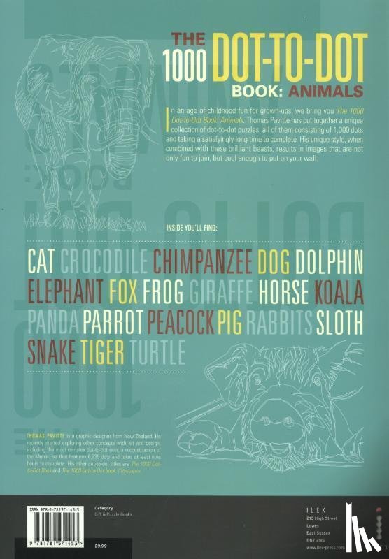 Pavitte, Thomas - The 1000 Dot-To-Dot Book: Animals