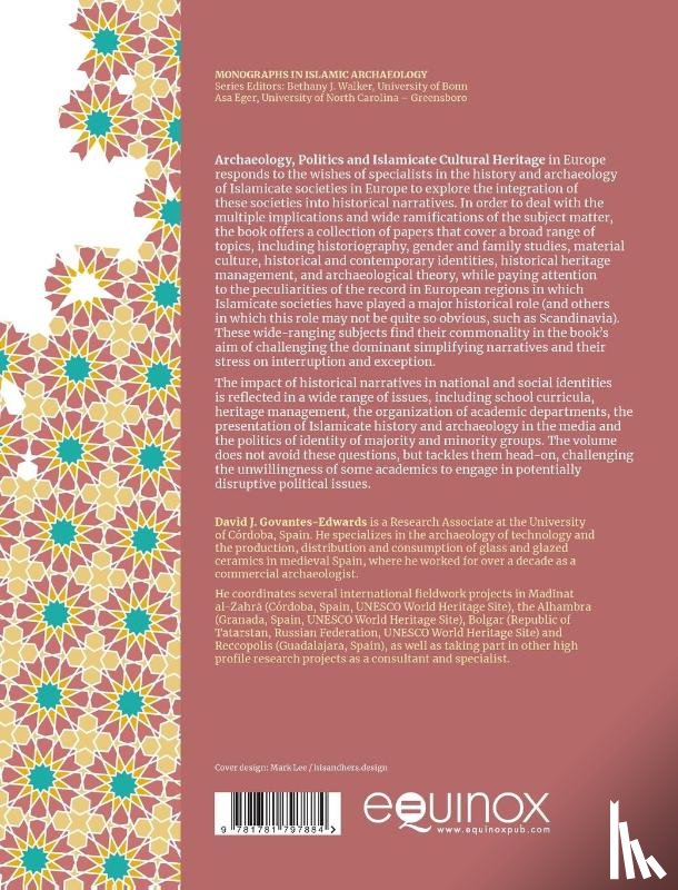 - Archaeology, Politics and Islamicate Cultural Heritage in Europe