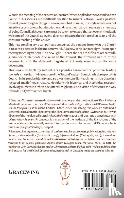 Lanzetta, Serafino - Vatican 2: A Pastoral Council