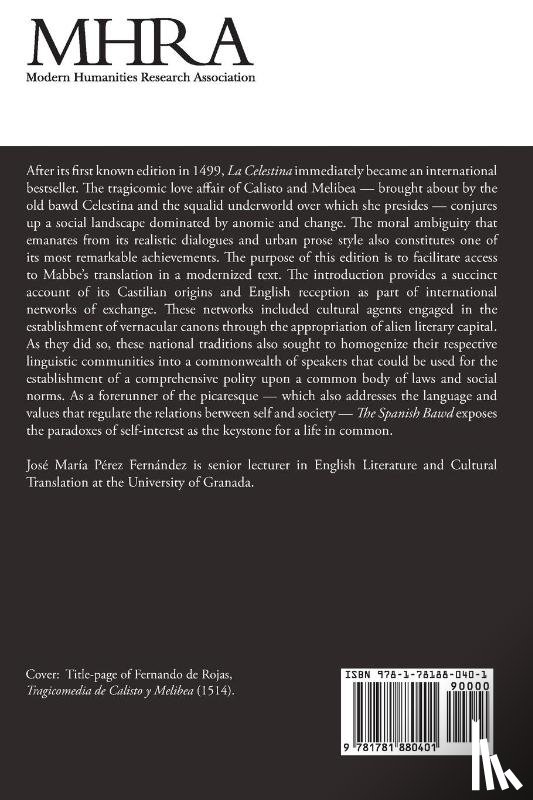 Mabbe, James - James Mabbe, 'The Spanish Bawd'