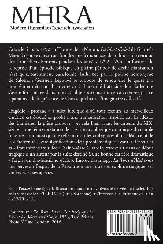  - Gabriel-Marie Legouve, 'La Mort d'Abel'