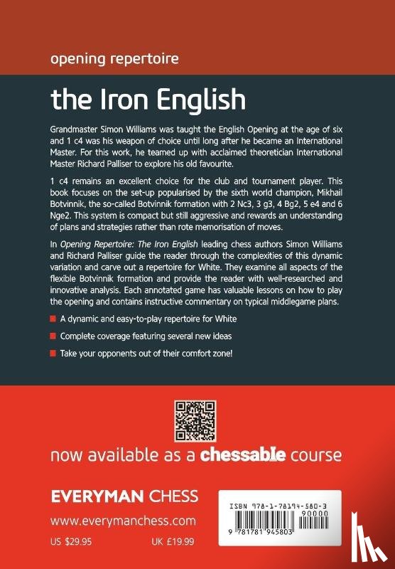 Williams, Simon, Palliser, Richard - Opening repertoire: The Iron English