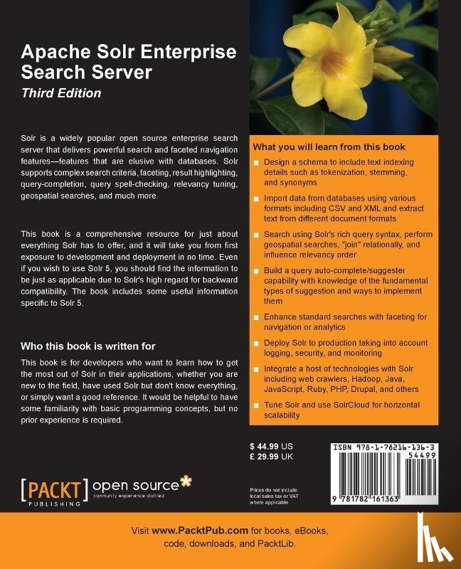 Smiley, David, Pugh, Eric, Parisa, Kranti - Apache Solr Enterprise Search Server - Third Edition