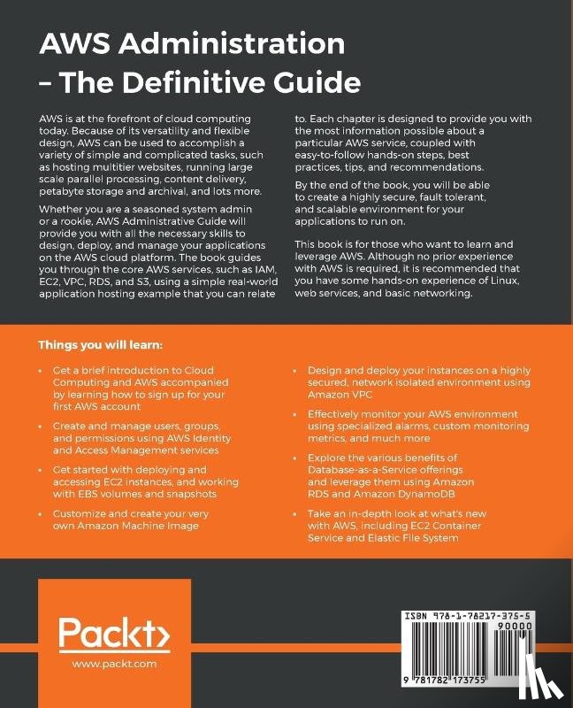 Wadia, Yohan - AWS Administration - The Definitive Guide